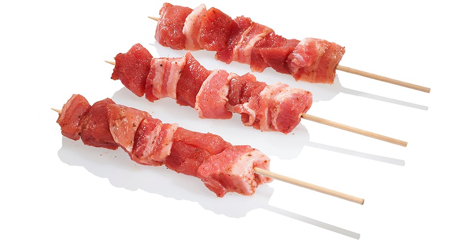 Beef Teriyaki Shish Kebabs on the Skewers (5 pcs) 1.25 lb Pack