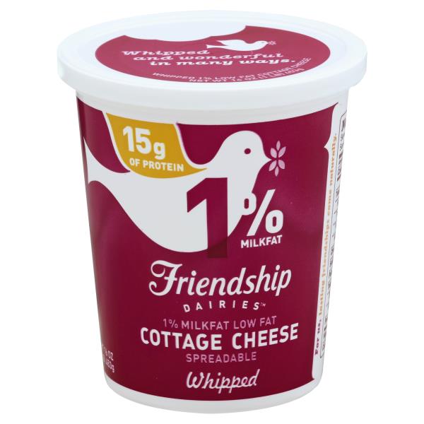 Friendship low fat whipped  cottage cheese 16 oz