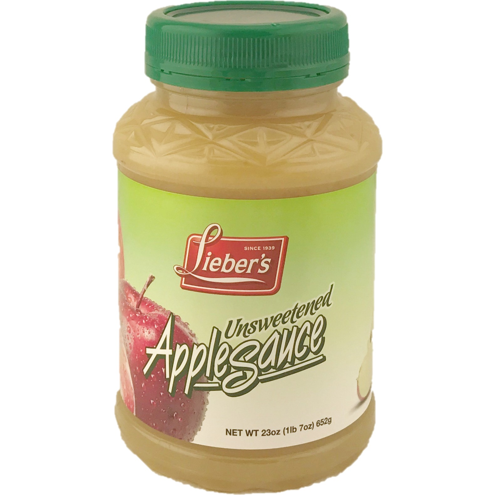 Lieber's unsweetened apple sauce 23 oz