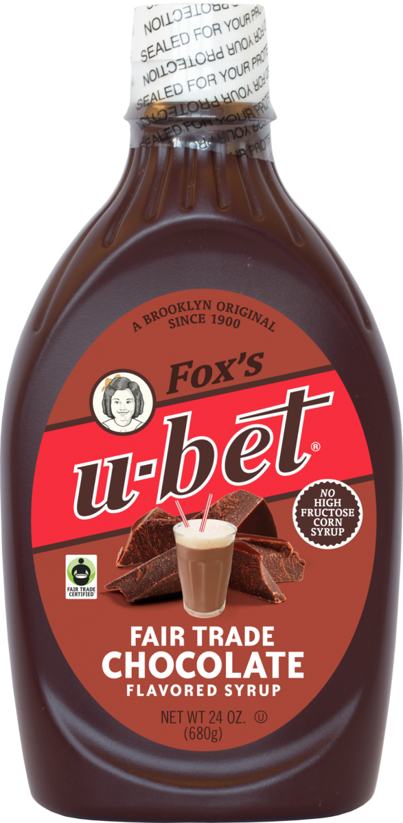 Fox's U-bet Chocolate Syrup Fair-Trade Natural 24 oz