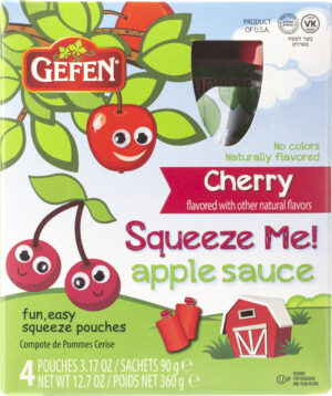 Gefen Cherry Apple Sauce Pouches 4 x 3.17oz