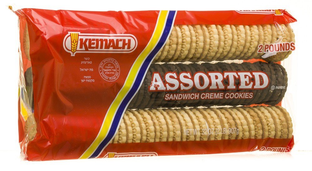 Kemach Assorted Sandwich Creme Cookies 2 lbs.