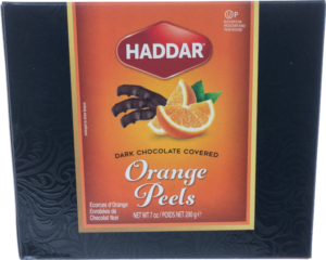 Haddar Dark Chocolate Covered Orange Peels 7 oz