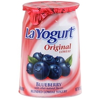 La Yogurt Blueberry Flavored Yogurt 6 oz