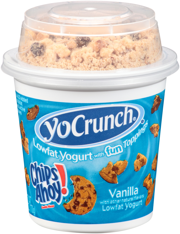 YoCrunch Low Fat Vanilla Yogurt  With Chips Ahoy Topping 6 oz