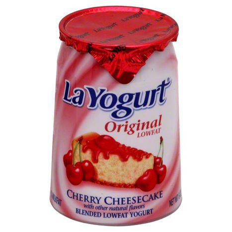 La Yogurt Cherry Cheesecake Flavored Yogurt 6 oz