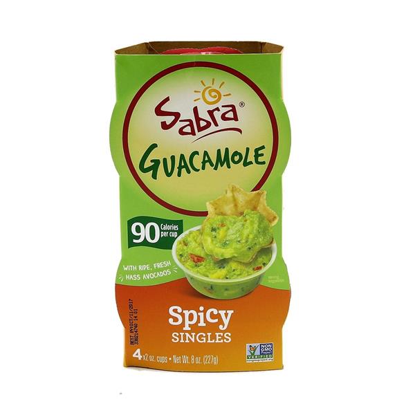 Sabra Spicy Guacamole 4pk (2 oz each)