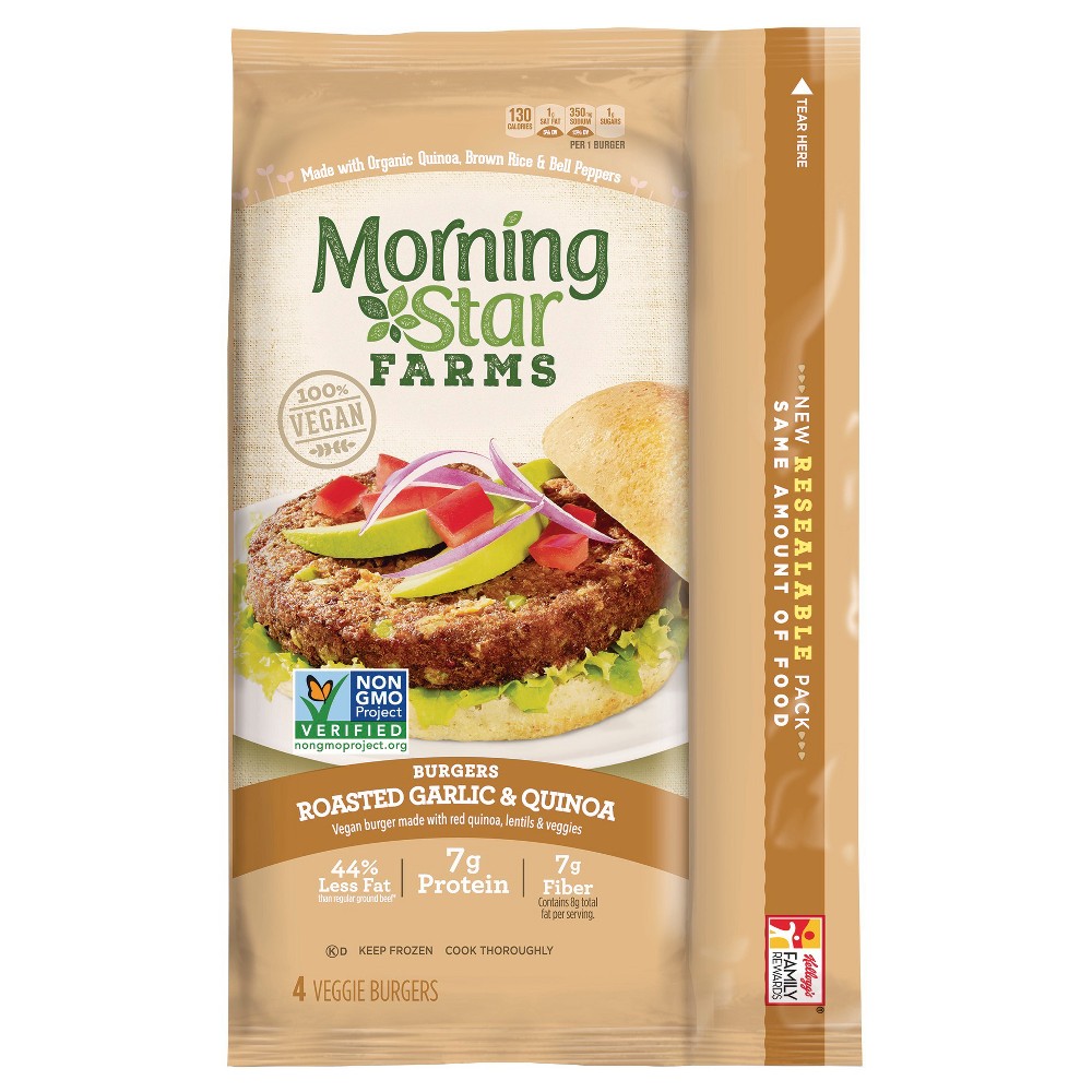 MorningStar Farms Roasted Garlic & Quinoa Burger 10 oz