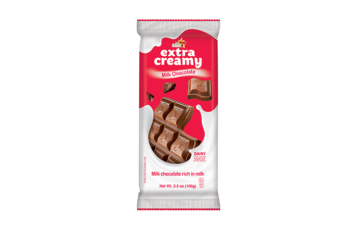 Elite Extra Creamy Chocolate Bar -Creamy Milk Chocolate 3.5 oz