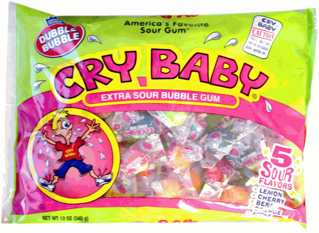 Concord Cry Baby Extra Sour Bubble Gum 12 oz