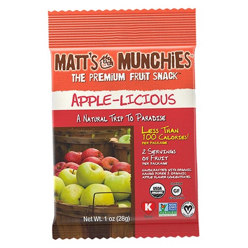 Matt's Munchies Fruit Snack Apple-licious 1 oz