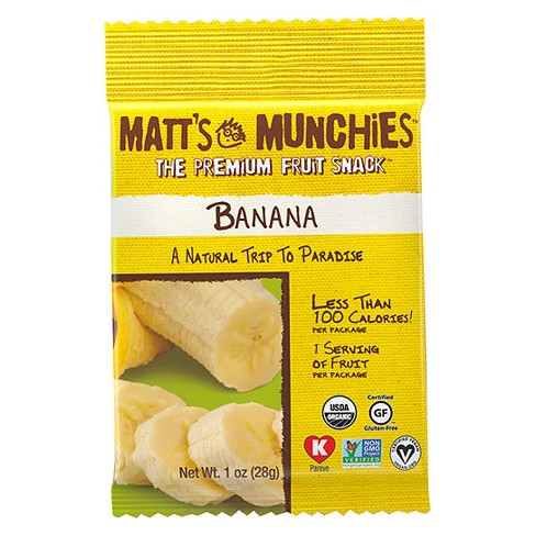 Matt's Munchies Fruit Snack Bananas 1 oz