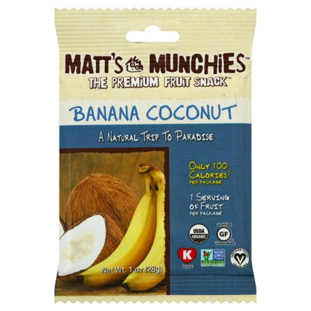 Matt's Munchies Fruit Snack Banana Coconut 1 oz