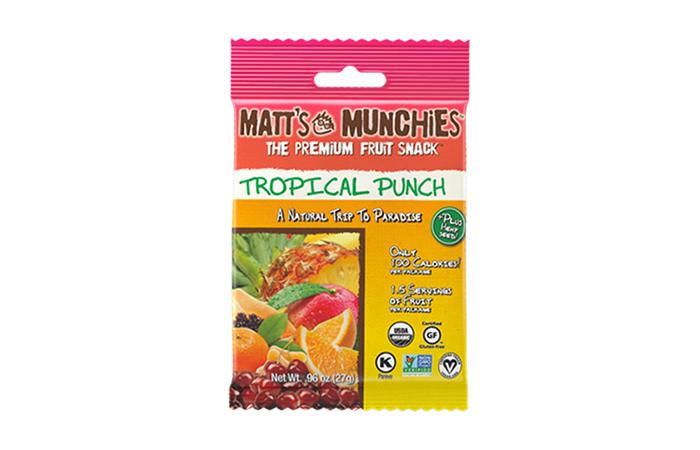 Matt's Munchies Fruit Snack Tropical Punch 1 oz