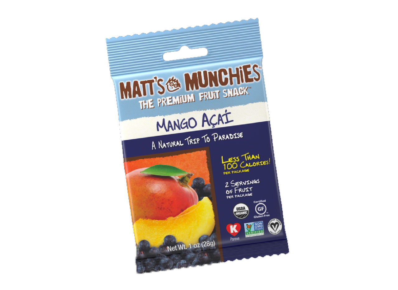 Matt's Munchies Fruit Snack Mango Acai 1 oz