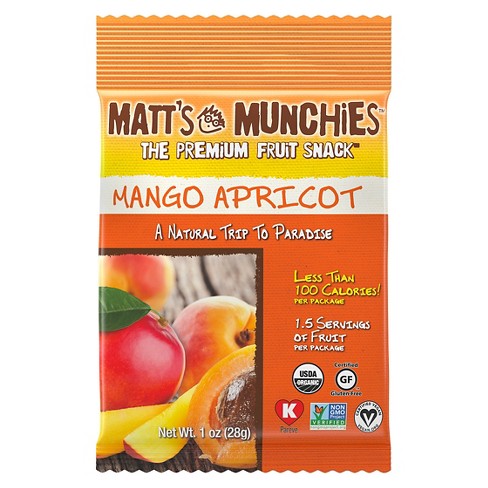 Matt's Munchies Fruit Snack Mango Apricot 1 oz