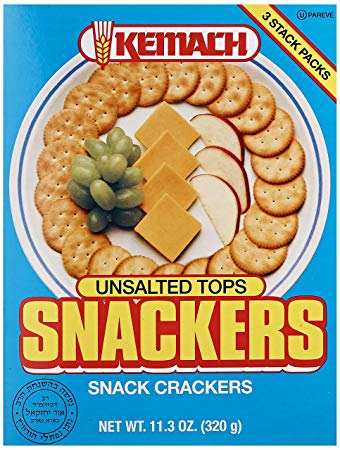 Kemach Snackers Unsalted Tops 10.3 oz