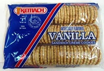 Kemach Vanilla Sandwich Creme Cookies 12 oz