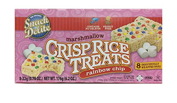 Snack Delite Rainbow Chip Marshmallow Crisp Rice Treats 6.2 oz