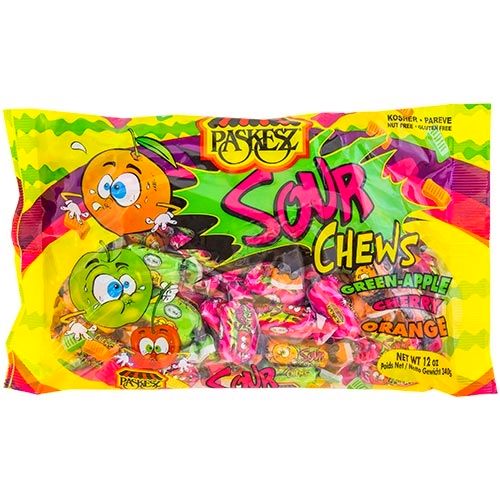 Paskesz Sour Chews 12 oz