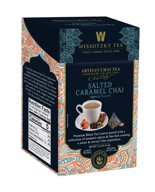 Wissotzky Artisan Chai Tea-Salted Caramel Chai 1.24 oz