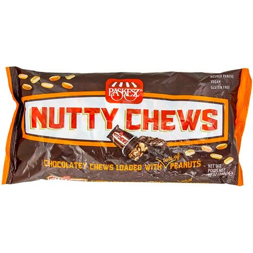 Paskesz Nutty Chews Chocolatey Chews Loaded with Peanuts 12 oz