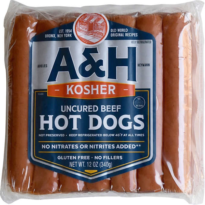 Kosher Beef Hot Dogs (12oz)