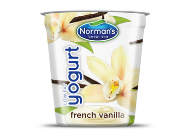 Norman's vanilla low fat yogurt 5.3 oz