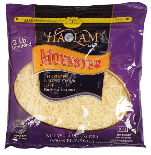 Haolam Shredded Muenster Cheese 32 oz