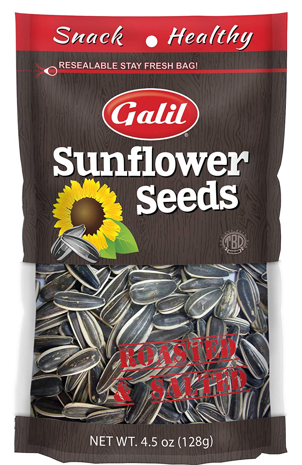 Galil Sunflower Seeds Roasted & Salted 4.5 oz