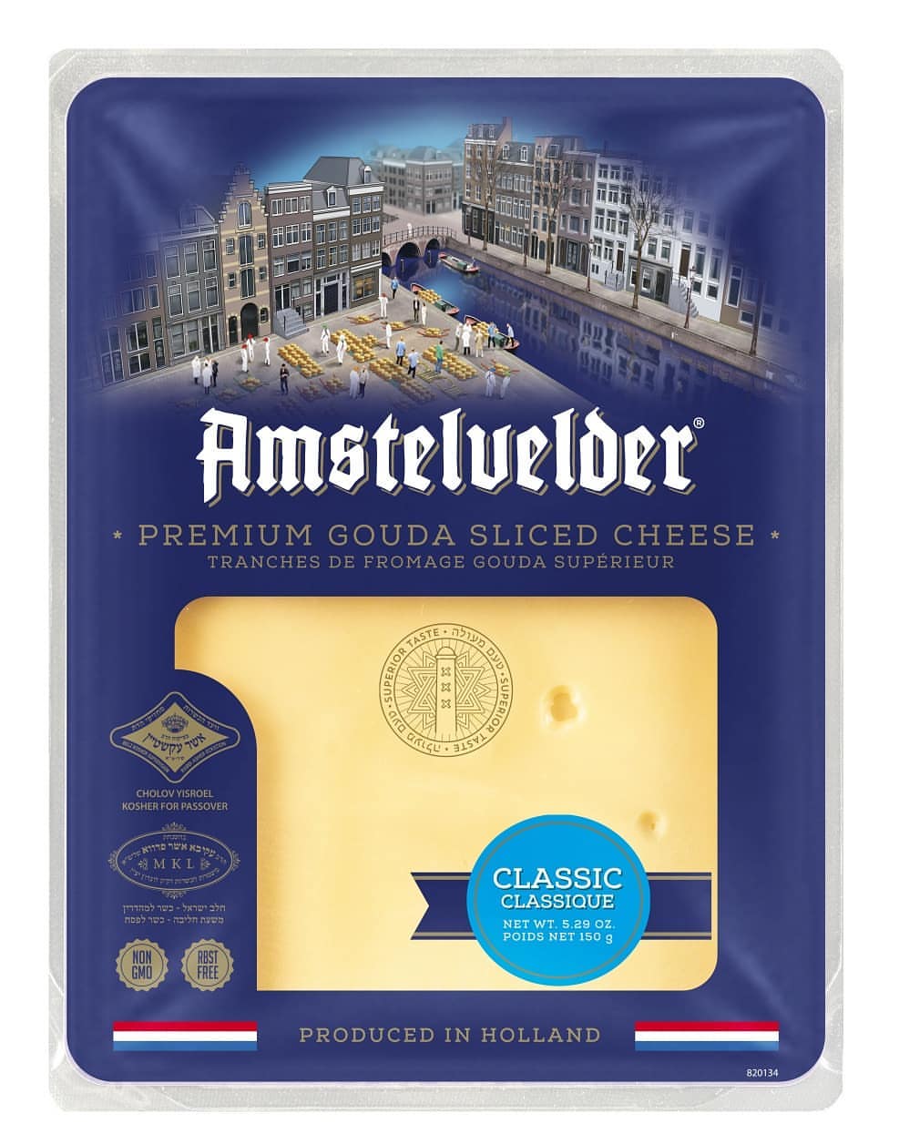 Amstelvelder Dutch Classic Gouda Cheese Slices 5.29 oz