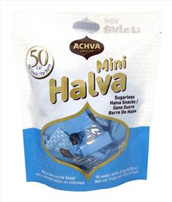 Achva halva mini snack bag sugarless 5.3oz