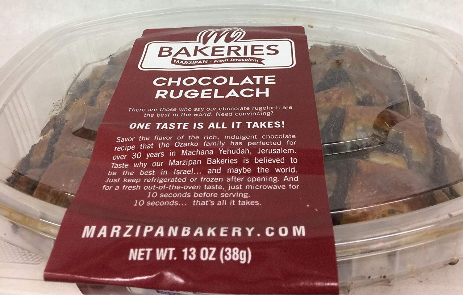 Marzipan Bakeries From Jerusalem Chocolate Rugelach 14 oz