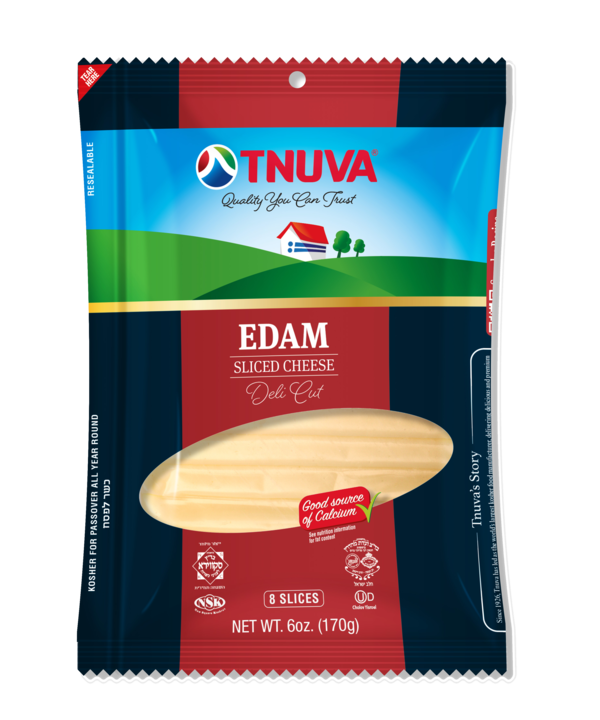 Tnuva Edam Sliced Cheese Deli Cut 6 oz