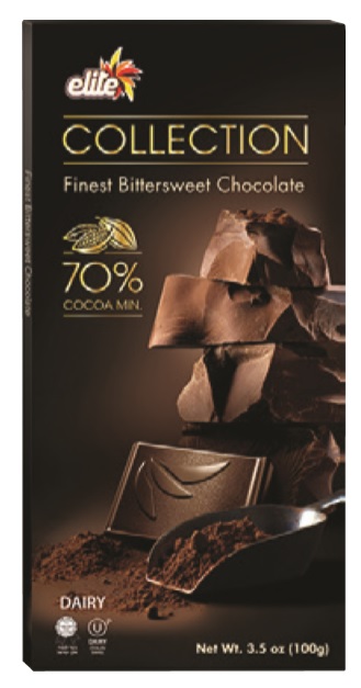 Elite Collection Finest Bittersweet Chocolate 70% Cocoa 3.5 oz