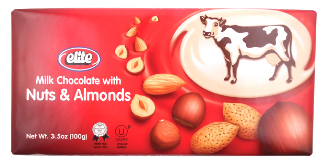 Elite Milk Chocolate with Hazelnuts & Almonds 3.5 oz