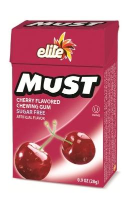 Elite Must Sugar Free Cherry Flavored Gum 1 oz