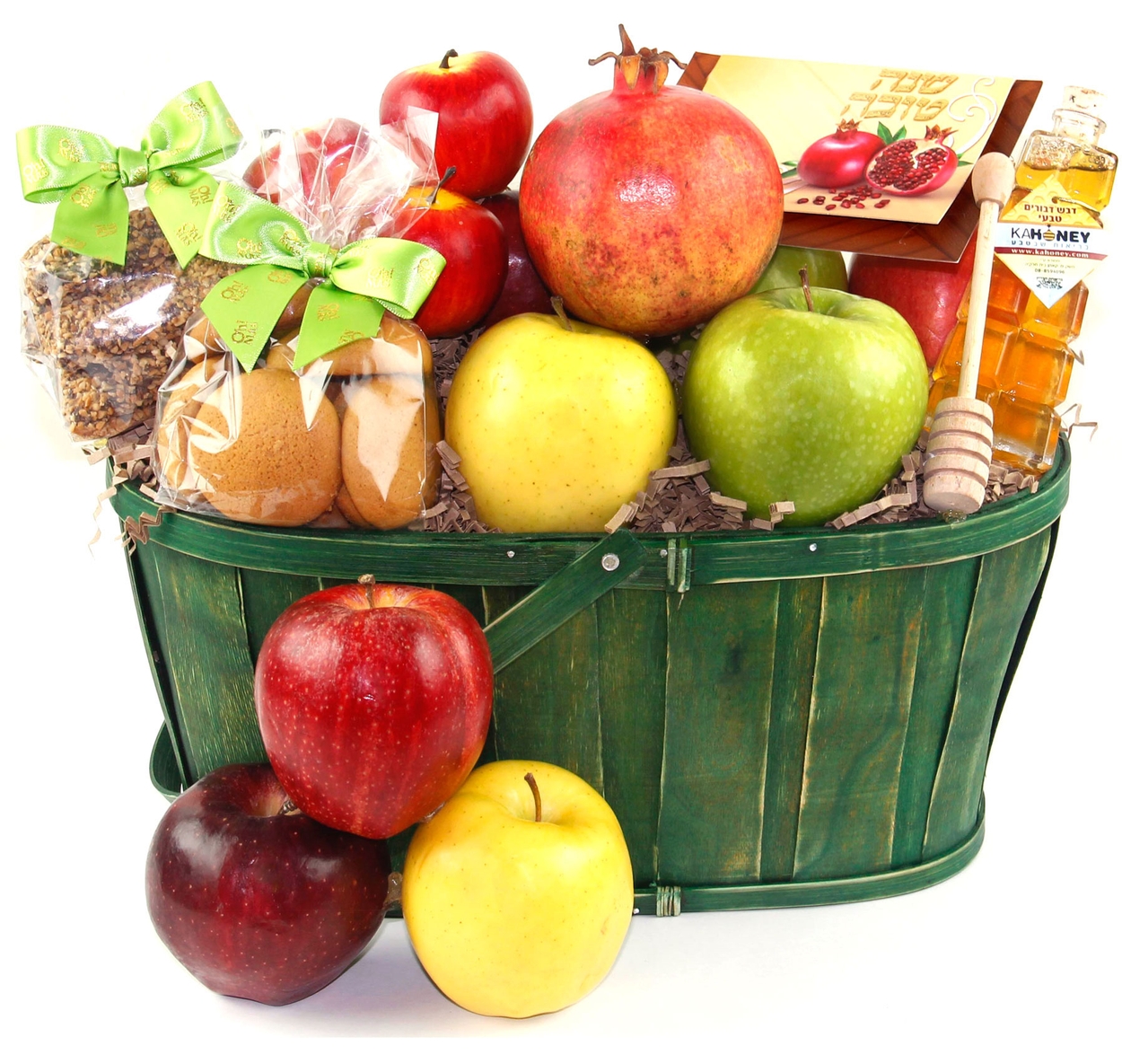 Rosh Hashanah Fruit n’ Honey Gift Basket