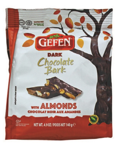 Gefen Dark Chocolate Bark with Almonds 4.9 oz