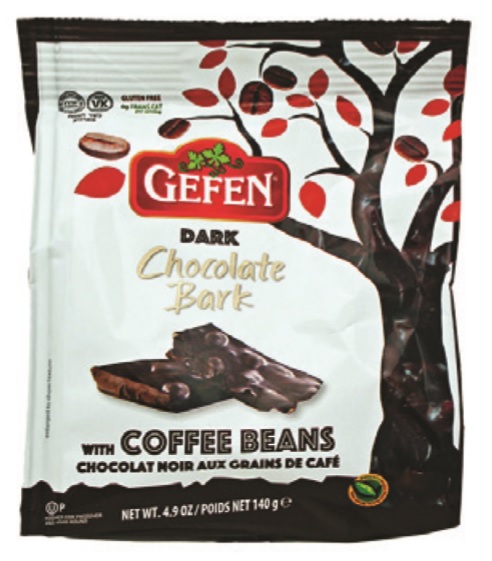 Gefen Dark Chocolate Bark with Coffee Beans 4.9 oz