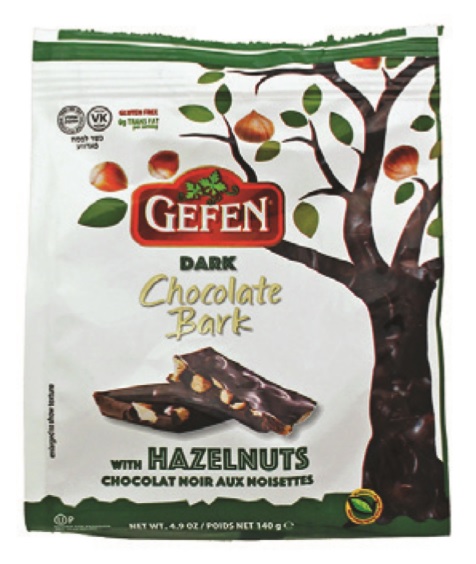 Gefen Dark Chocolate Bark with Hazelnuts 4.9 oz