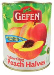 Gefen Peaches halves in Light Syrup 28 oz