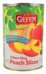 Gefen Peaches Sliced in Light Syrup 15 oz