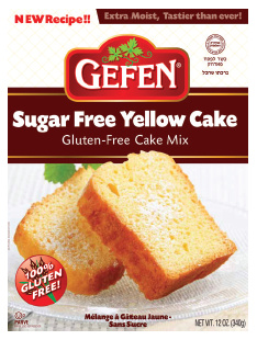 Gefen Sugar Free Yellow Cake Mix 12 oz