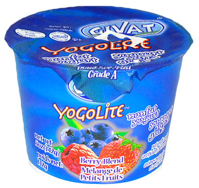 Givat Nonfat Yogurt Berry Blend Yogolite 5 oz