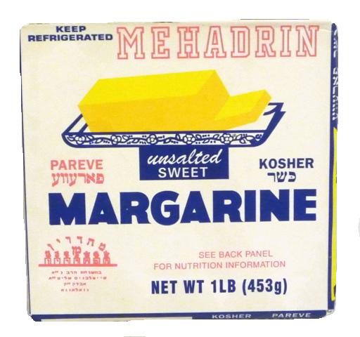 Mehadrin Unsalted Sweet Margarine 16 oz