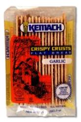 Kemach Crispy Crust Flat Bread Garlic Flavor 5 oz