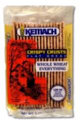 Kemach Crispy Crust Flat Bread Whole Wheat Everything 5 oz