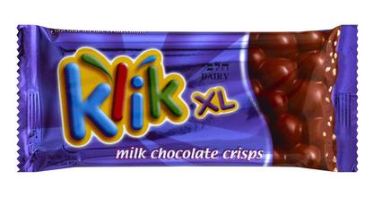 Klik XL Milk Chocolate Crisps 3 oz