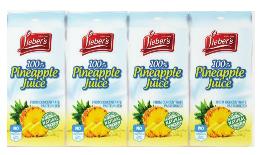 Lieber's Pineapple Juice 4 Pack - 6.76 oz